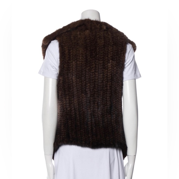 Adrienne Landau Mink Fur Vest - Picture 2 of 4